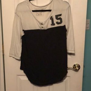 Free People very soft 3/4 sleeve shirt